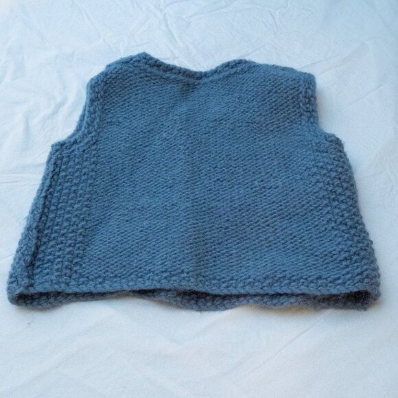 Hand knit sweater vest - Picture 3 of 5